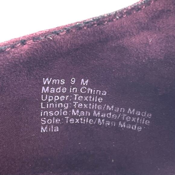 Parker & Sky Mila Open Toe Bootie/Ankle Boot Sz 9 Burgundy Faux Suede Adjustable - Picture 6 of 16